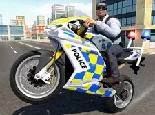 Police Chase Motorbike Driver